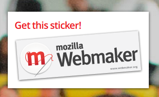 Free Mozilla Webmaker Sticker