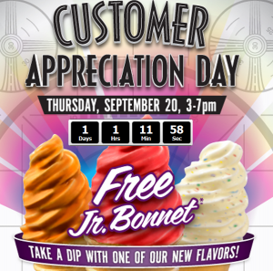 Free Ice Cream Cone at Carvel