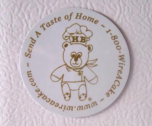 Free Bear Magnet From WireACake/HB Bakery