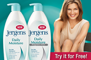 Free Sample Jergens Daily Moisture Dry Skin Moisturizer