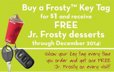 Free Jr Frosty All Year at Wendy’s with a $1 Donation