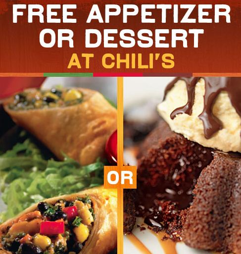 Free Flatbread at Chili's