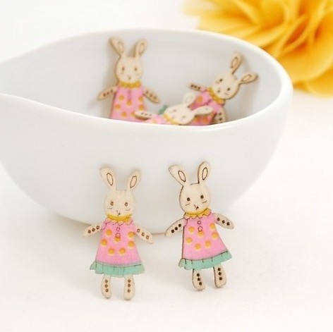 Free Wooden Rabbit Beads (10am ET)