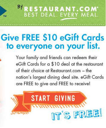 Free $10 eGift Cards