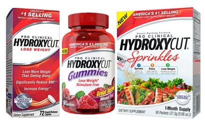 3 Free Samples Hydroxycut Weight Loss Supplement 