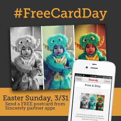 Free Photo Card (iPhone & Android devices)