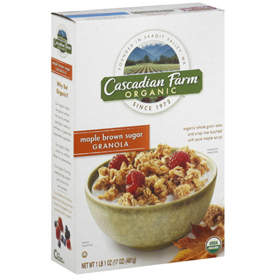 Free Sample Cascadian Farm Organic Cereal (Box Top Members)