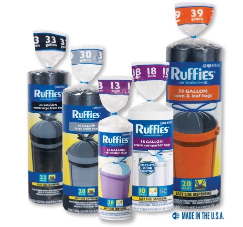 Free Sample Ruffies Trash Bag