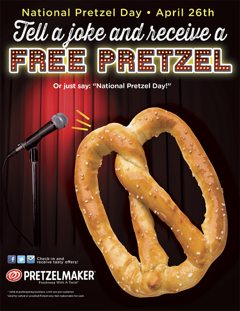 Free Pretzelmaker Soft Pretzel 4/26