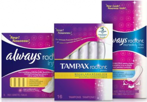 Free Always & Tampax Radiant Sampler Kit