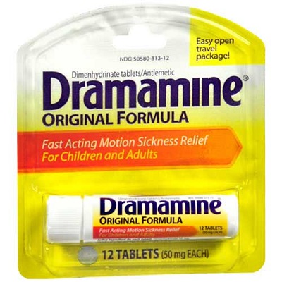 Free Sample Dramamine Motion Sickness Tablets