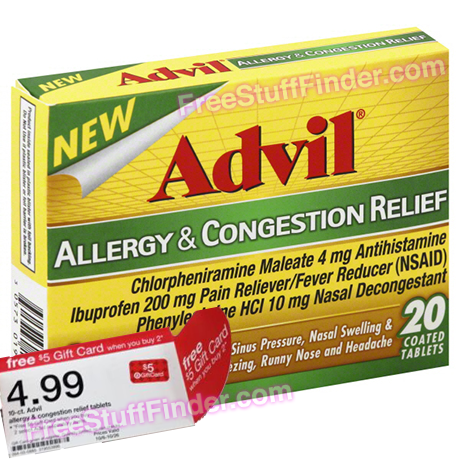 Free Advil Allergy & Congestion Relief + Moneymaker