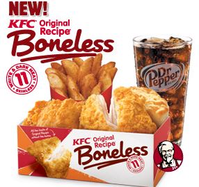 KFC BOGO 2 pc Combo Meal