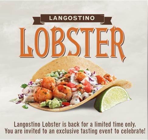 Free Langostino Lobster At Rubio's 10/24