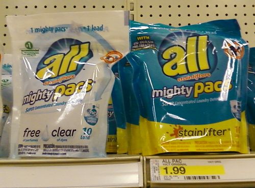 Free All Mighty Pacs Detergent (Target)