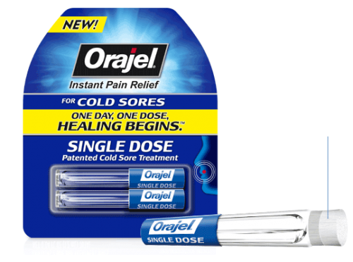 Possible Free Orajel Single Dose Cold Sore Treatment