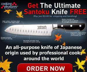 Free Santoku Knife ($3 shipped)