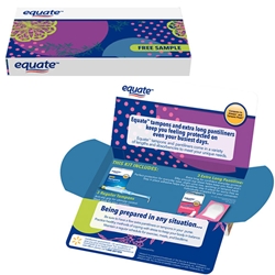 Free Sample Equate Feminine Care Products