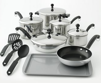 Deal: Stainless Steel Cookware Set $19 at Kohl's (Reg $199)