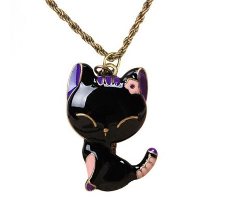 Vintage Lady Cat Pendant $0.93 at Amazon + Free Shipping