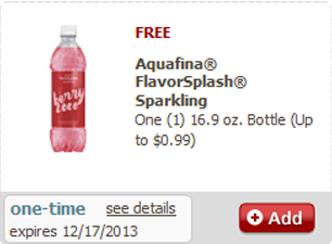 Free Aquafina FlavorSplash at Safeway (& Affiliates)