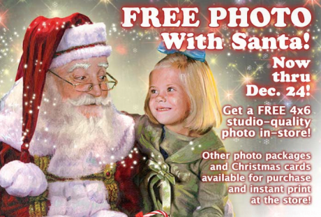 Free Santa Photo at Bass Pro Shop