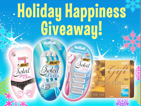 Win Bic Soleil Holiday Happiness Giveaway