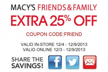 25% Off Macy's Coupon