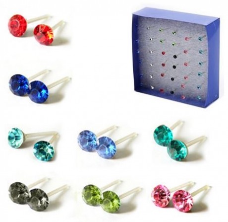Free Crystal Stud Earrings 