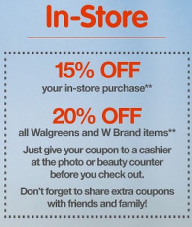 *HOT* Coupon: 15% Off Walgreens