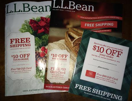 Possible Free Stuff from L.L. Bean ($10 Off Coupon)
