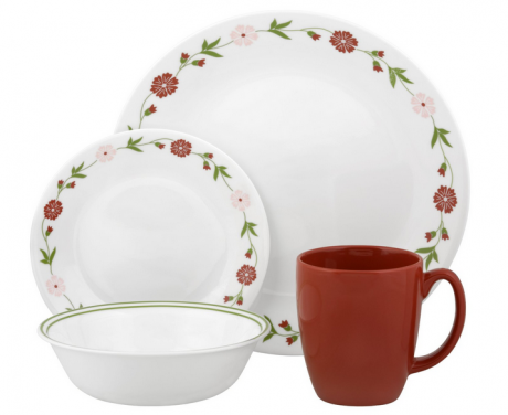 Corelle 16 Pc Set $24 (Reg $70) on Amazon