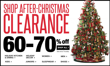 Kohl's Shop After-Christmas Clearance - Save 60-70%