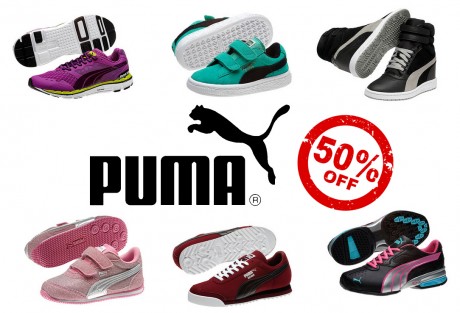 Deal: PUMA Clothes and Shoes 50% Off (Today Only)