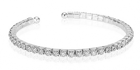 Deal: Crystal Platinum-Tone Tennis Bracelet $5 (Reg $70) Today Only