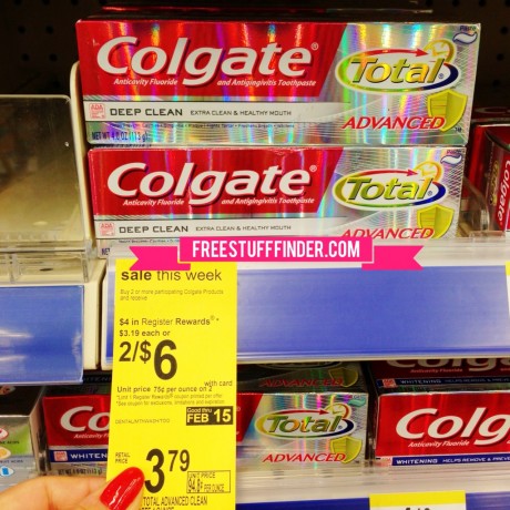 $0.10 Colgate Total Advanced Toothpaste at Walgreens (Week 2/9)