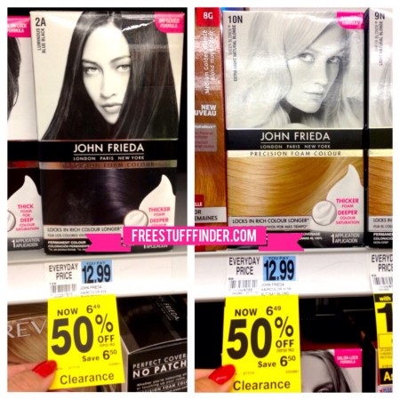 Free John Frieda Hair Color at Rite Aid