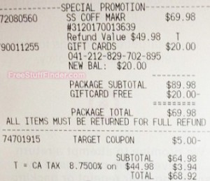 Keurig-Receipt-Target