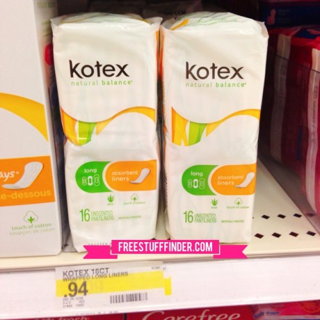 Free Kotex Pantiliners + Moneymaker (Target)