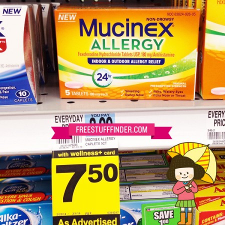 Free Mucinex Allergy at Rite Aid