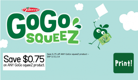 *New* $0.75 Go Go SqueeZ Coupon (Possible Freebie!)