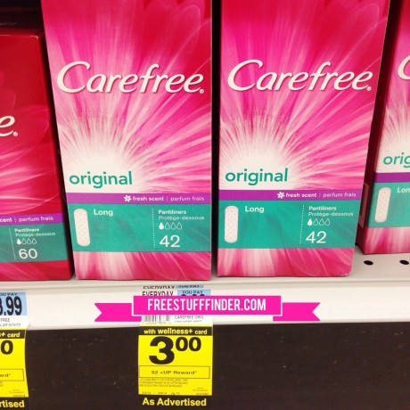 Free Carefree Pantiliner at Rite Aid