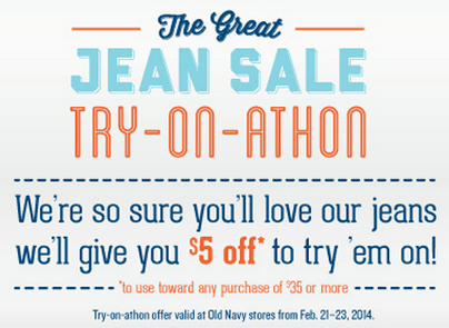 Free $5 Off Old Navy Purchase 