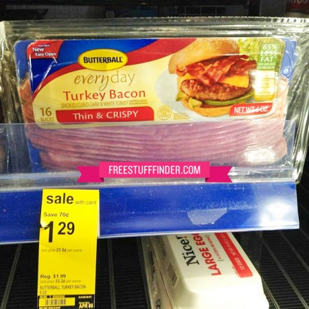 $0.29 Butterball Turkey Bacon at Walgreens