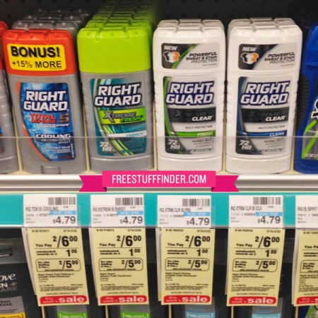 Free Right Guard Deodorant at CVS