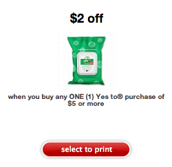 *Hot* $2.00 Off Yes To Coupon