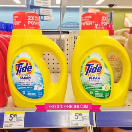 $2.24 Tide Simply Clean Detergent at Walgreens