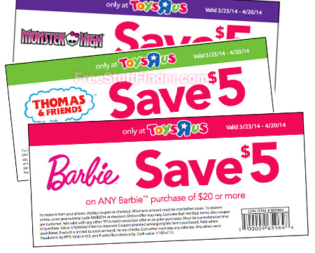 $25 in Savings from Toys R Us
