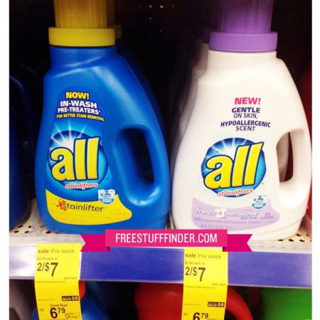 Deal: All Detergent $2.50 at Walgreens