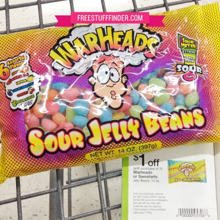 $0.50 Warheads Sour Jelly Beans at Walgreens